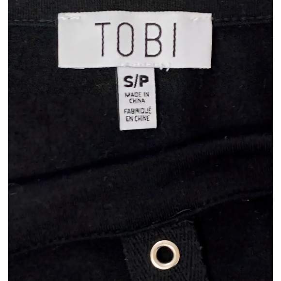 Tobi Callie Choker Tee Deep V Plunging Rock Alternative Size Small Like New - Picture 3 of 9